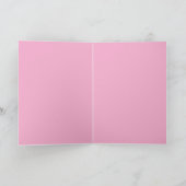 - Pastel Pink Coquette Girl  Folded Greeting Card カード (内部)