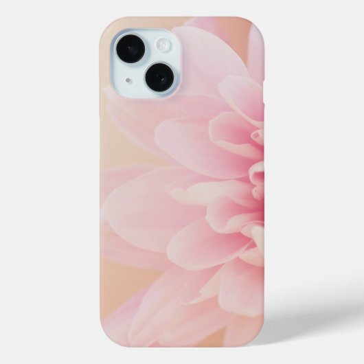 Pastel Pink Dahlia Macro Floral Photography iPhone Case-Mate iPhoneケース (裏面)