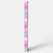 Pastel Pink Diamond Pattern Phone Case Samsung Galaxyケース (左側面)