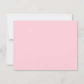 Pastel Pink Elegant Personalized Name ノートカード (裏面)