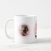 Pastel Pink French Bulldog Custom Photo & Name コーヒーマグカップ (左)