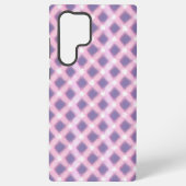 Pastel Pink Gingham Phone Case Samsung Galaxyケース (裏面)