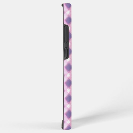 Pastel Pink Gingham Phone Case Samsung Galaxyケース (右側面)
