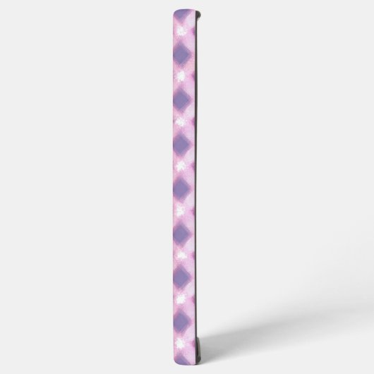 Pastel Pink Gingham Phone Case Samsung Galaxyケース (左側面)