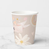 Pastel Pink Girl Birthday Сustom Paper cup 紙コップ (裏面)