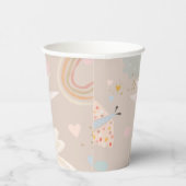 Pastel Pink Girl Birthday Сustom Paper cup 紙コップ (右)