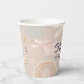 Pastel Pink Girl Birthday Сustom Paper cup 紙コップ (正面)