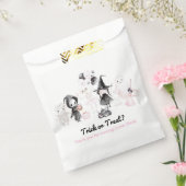 Pastel pink girl halloween birthday フェイバーバッグ (封をした状態)