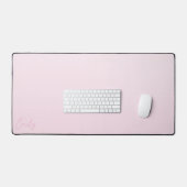 Pastel Pink Gradient Calligraphy Personalized デスクマット (キーボード&マウス)