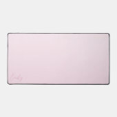 Pastel Pink Gradient Calligraphy Personalized デスクマット (正面)