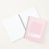 Pastel Pink Gradient Floral Aesthetic Notebook ノートブック (内部)