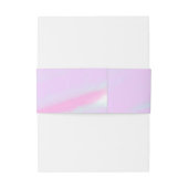 Pastel pink green add photo text watercolor retro  招待状ベリーバンド (裏面例)