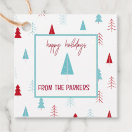 Pastel Pink Holiday Gift/Favor Tags フェイバータグ