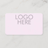 Pastel Pink & Mauve Gradient Modern Business card 名刺 (裏面)