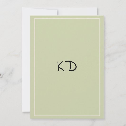 Pastel pink mint eucalyptus leaf Table Numbers 招待状 (裏面)