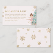 Pastel Pink Nutcracker Books for Baby Card エンクロージャーカード (正面/裏面)