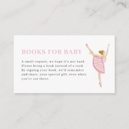 Pastel Pink Nutcracker Books for Baby Card エンクロージャーカード