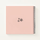 *～* Pastel Pink Peachのビジネス・金ゴールドAP3  ノートブック (裏面)