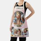 Pastel Pink Photo Collage Personalized Kitchen エプロン (インサイチュ)