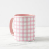 Pastel Pink Plaid – Soft Aesthetic Seamless  マグカップ (正面左)
