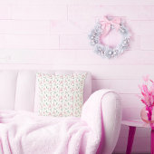 Pastel Pink Poodle Pattern Christmas pillow Gift クッション