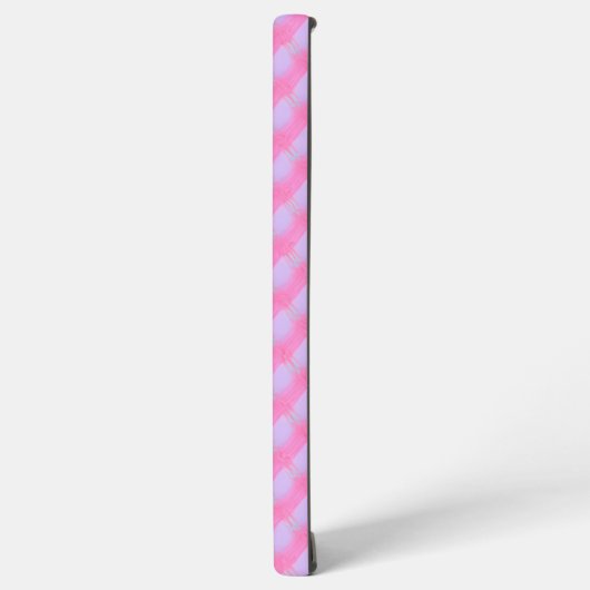 Pastel Pink Purple Gingham Check Phone Case Samsung Galaxyケース (左側面)
