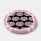 Pastel Pink Skull and Crossbones ポーカーチップ (シングル)