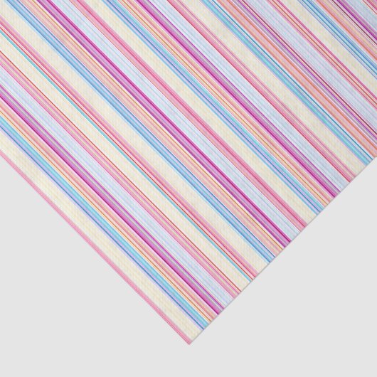 Pastel Pink Stripes 薄葉紙 (詳細)