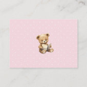 Pastel Pink Teddy Bear - Books for Baby  エンクロージャーカード (裏面)