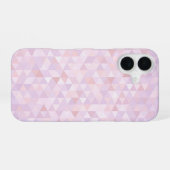 Pastel Pink Triangle Pattern iPhone 16ケース (裏面横)
