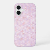 Pastel Pink Triangle Pattern iPhone 16ケース (裏面)
