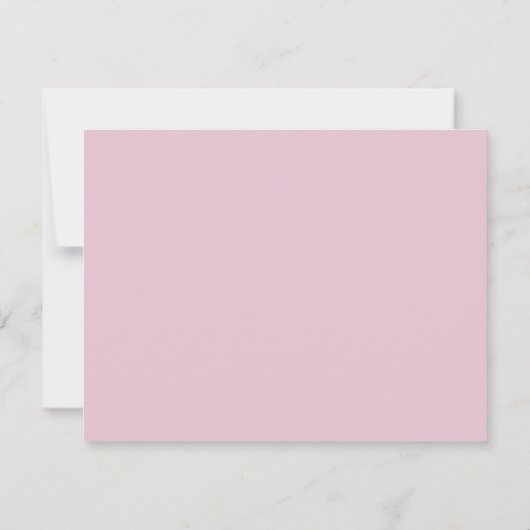 pastel pink wavy border note card 招待状 (裏面)