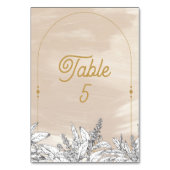 Pastel Pink Wedding テーブルナンバー (裏面)