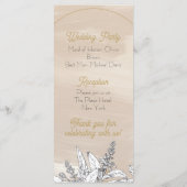 Pastel Pink Wedding プログラム (裏面)