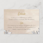 Pastel Pink Wedding Enclosure Card エンクロージャーカード (正面)