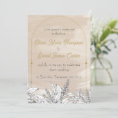 Pastel Pink Wedding Invitation 招待状 (スタンド正面)