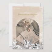 Pastel Pink Wedding Save the Date Card 招待状 (裏面)