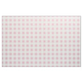 Pastel Pink & White Plaid Gingham ファブリック (ファットクウォーター)