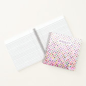 Pastel Pixels Cool Geometric Pattern Personalised ノートブック (内部)