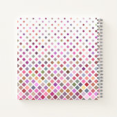 Pastel Pixels Cool Geometric Pattern Personalised ノートブック (裏面)