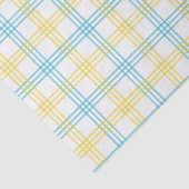 Pastel Plaid Blue Yellow DIY Decoupage Paper 薄葉紙 (詳細)