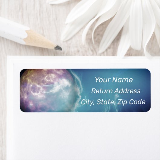 Pastel Planet Personalizeアドレス ラベル (インサイチュ)