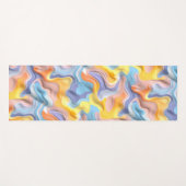 Pastel Plastic Fluid Abstract ヨガマット (正面(横))