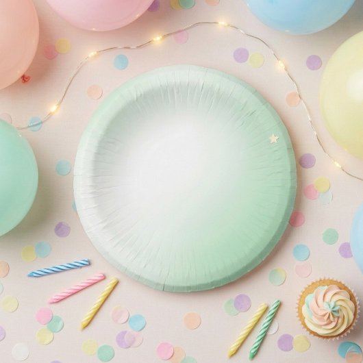 Pastel plates for kids' parties ペーパーボウル