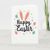 Pastel Polka Dot Easter Card カード (正面)