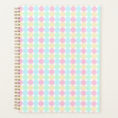 Pastel Polka Dot Hardcover Spiral Planner プランナー手帳 (正面)