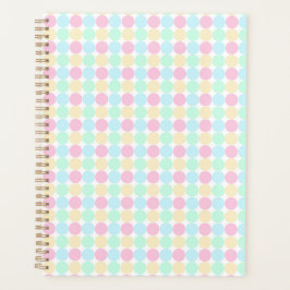 Pastel Polka Dot Hardcover Spiral Planner プランナー手帳
