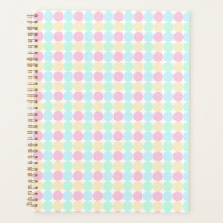 Pastel Polka Dot Hardcover Spiral Planner プランナー手帳