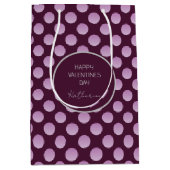 Pastel Polka Dots  ミディアムペーパーバッグ (正面)