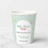Pastel polka dots baby shower 紙コップ (正面)